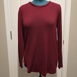 Old Navy Women's Burgundy Long Sleeve Top